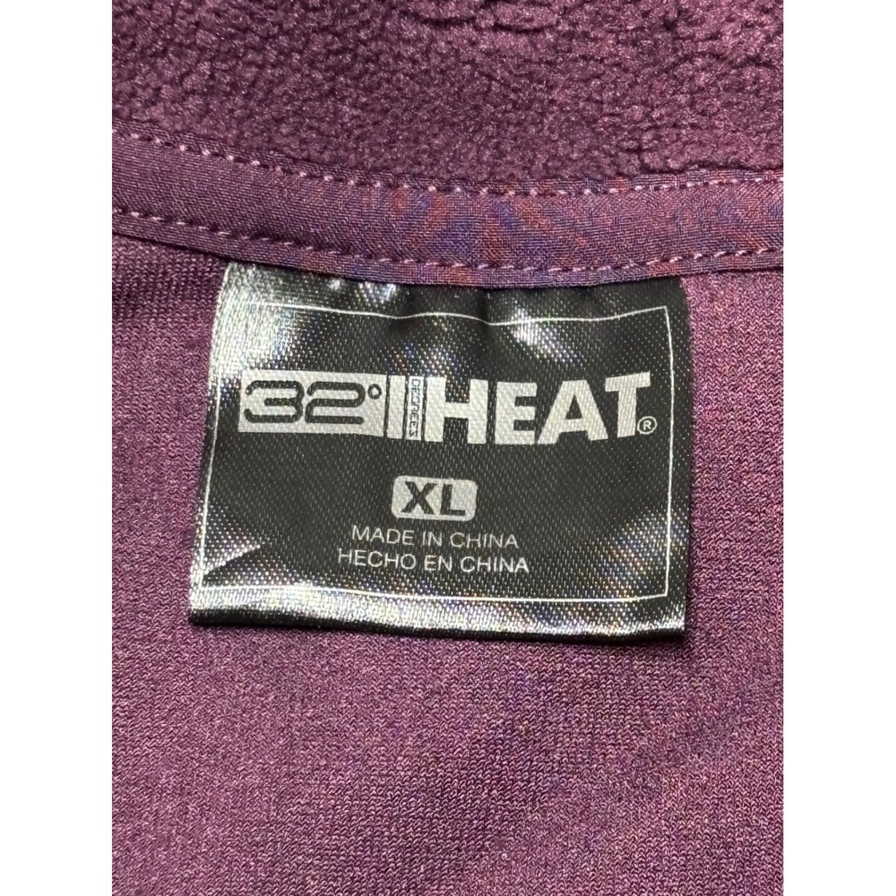 NWT 32 Degrees Women's Purple Fleece Snap Neck Pullover Sweatshirt Size XL - Picture 3 of 8